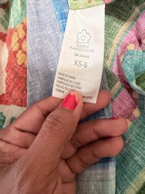 Farm Rio Floral Multicolor Lightweight Top XS-S